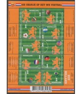 3187 - 3196 Oranje op het WK Voetbal (xx)