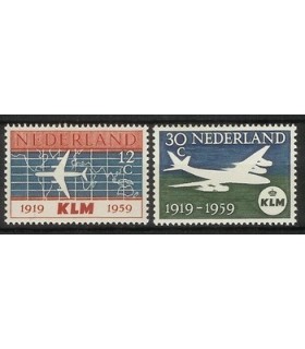 729 - 730 KLM-zegels (xx)