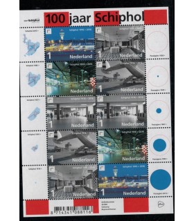 3447 - 3451 Schiphol 100 jaar (xx)