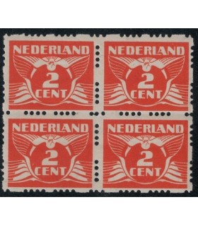 R36 vliegende duif (xx) blok van vier