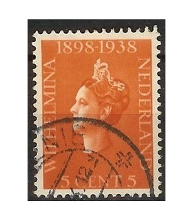 311 Jubileumzegel Wilhelmina (o)