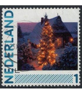 2791 Hb-35 Huis met kerstboom (o)