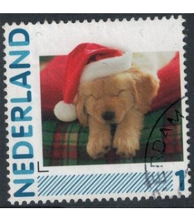 2791 Hb-18 Hond met kerstmuts (o)