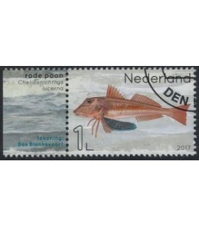 3551 Leven in de Noordzee rode poon (o) TAB