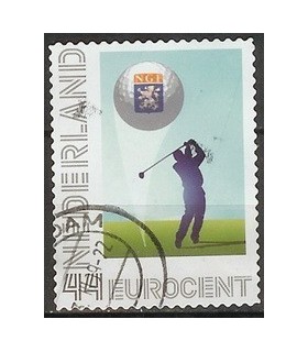 2635a Persoonlijk zegel Golfer (o)