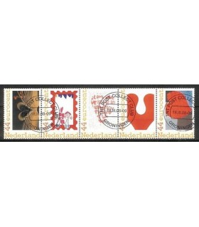 2562Ba - 2562Be Stamp Passion strook (o)