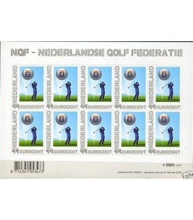 2635a Persoonlijk zegel Golfer vel (xx)