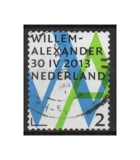 Willem Alexander Inhuldigingszegel 2 (o)